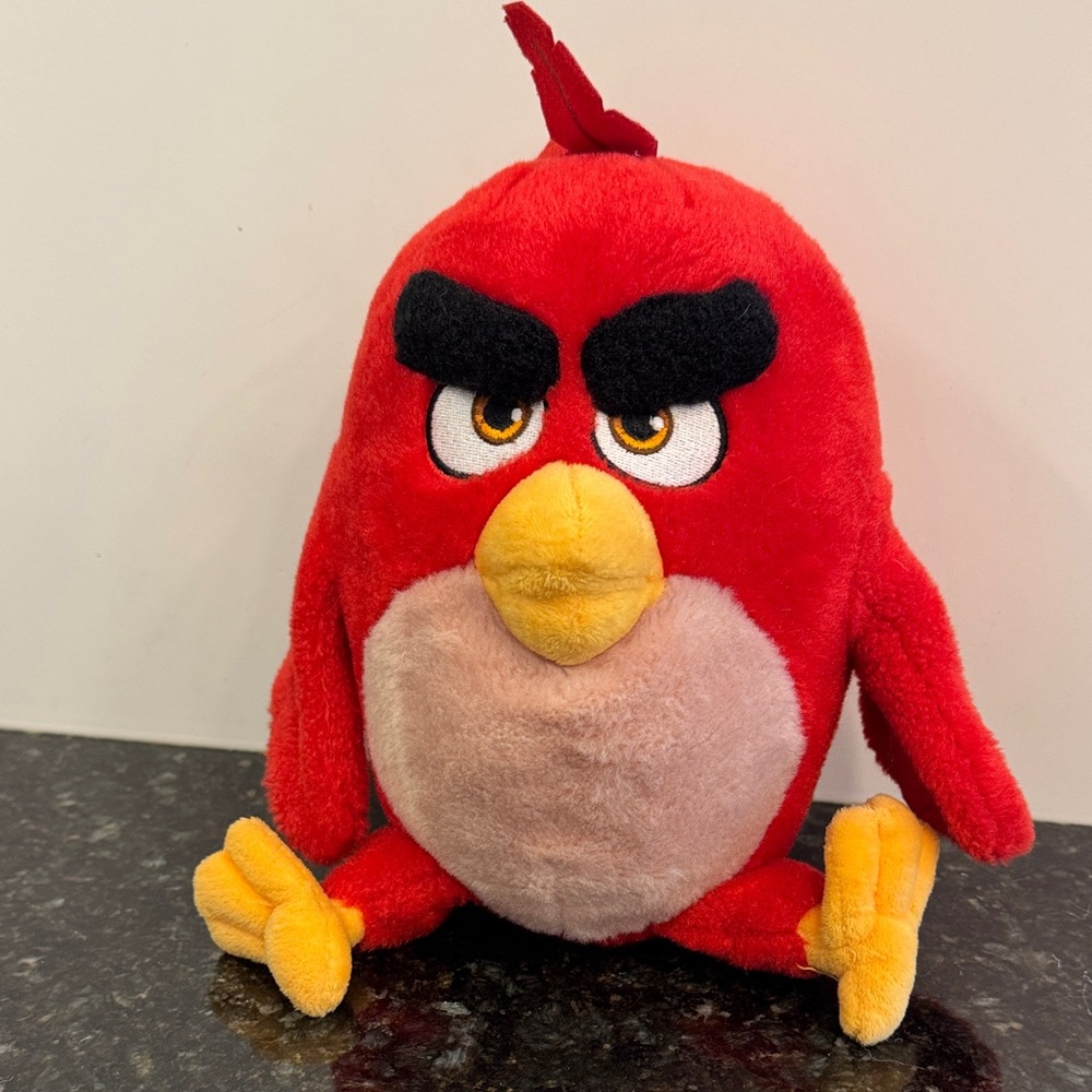 Angry Birds Movie Plush Red Bird Stuffed Animal Rovio Toy 10” Commonwealth